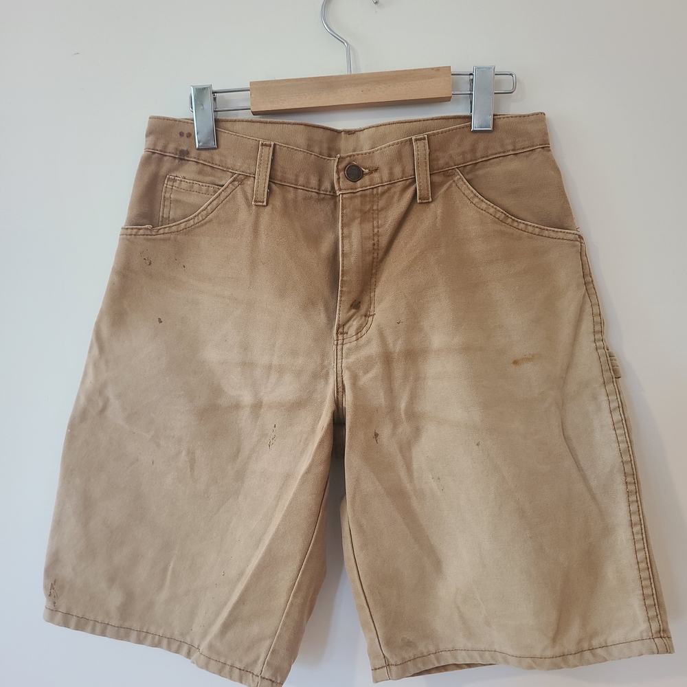 Dickies Men's Tan Flat Front Shorts